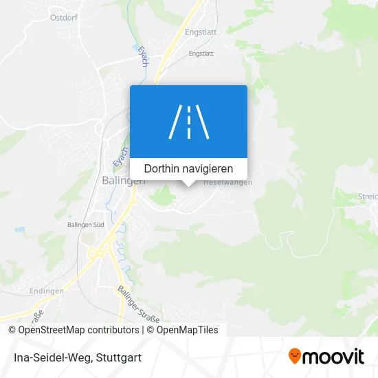 Ina-Seidel-Weg Karte