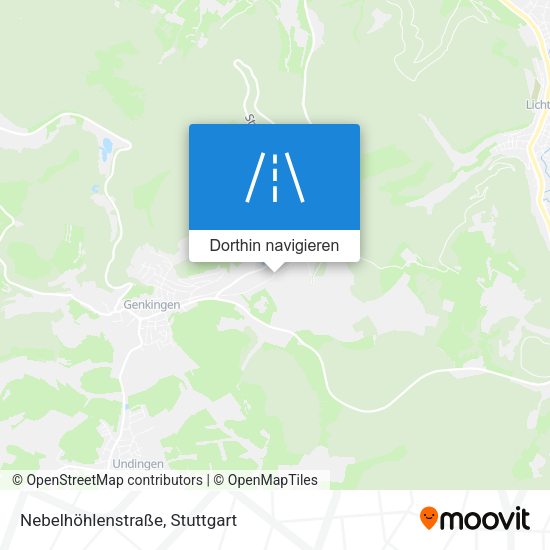 Nebelhöhlenstraße Karte