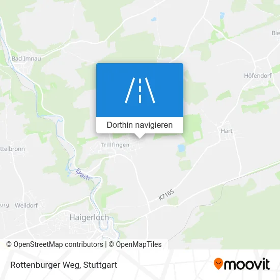 Rottenburger Weg Karte