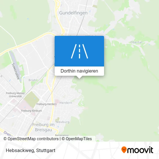 Hebsackweg Karte