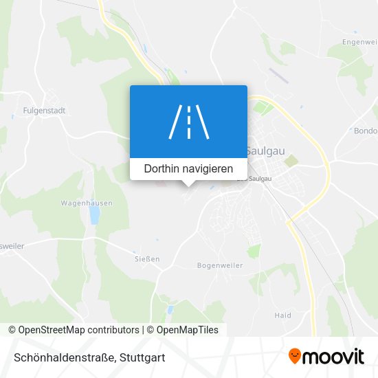 Schönhaldenstraße Karte