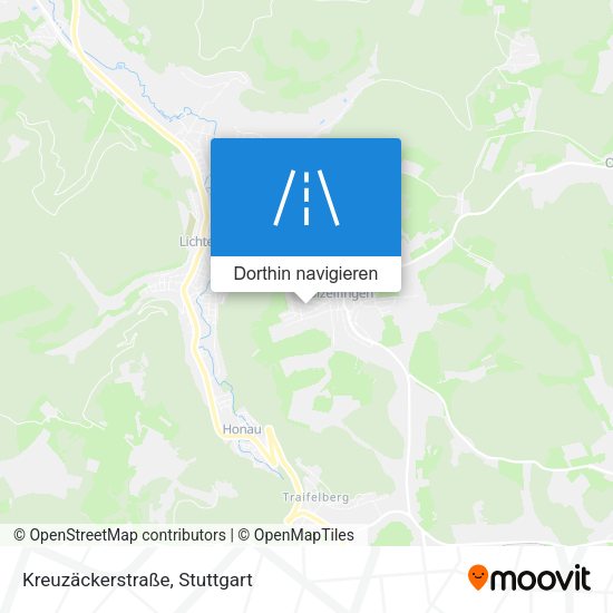 Kreuzäckerstraße Karte