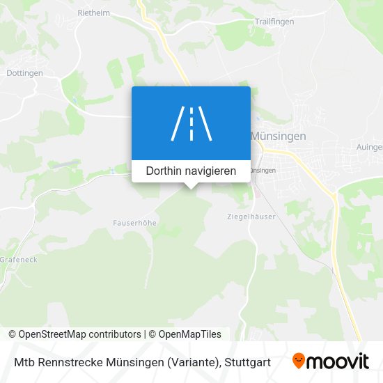 Mtb Rennstrecke Münsingen (Variante) Karte