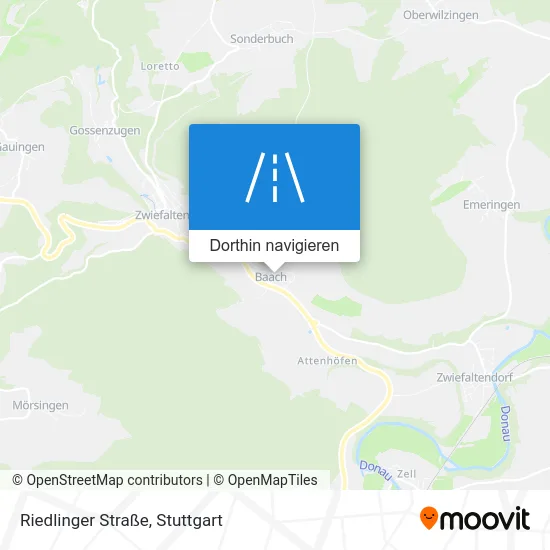 Riedlinger Straße Karte