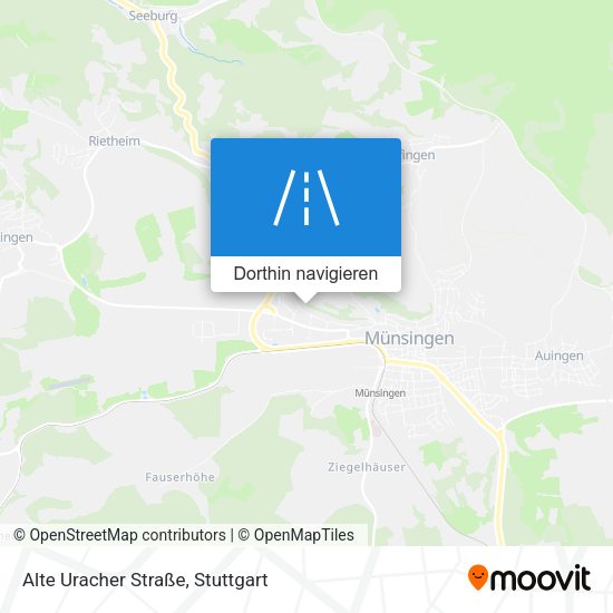 Alte Uracher Straße Karte