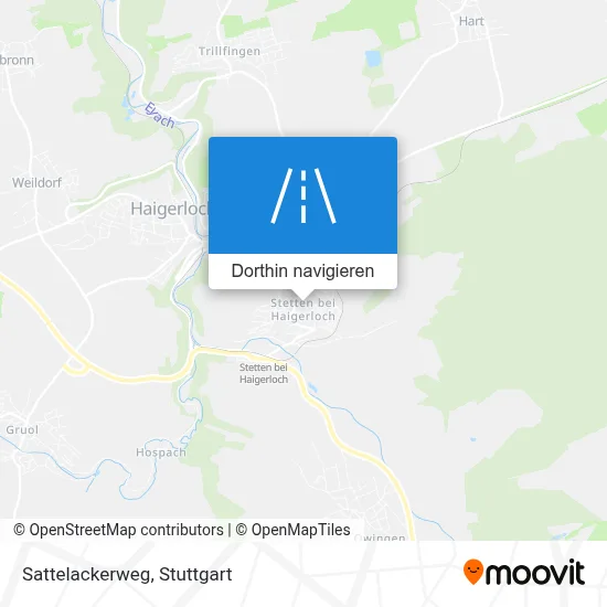 Sattelackerweg Karte