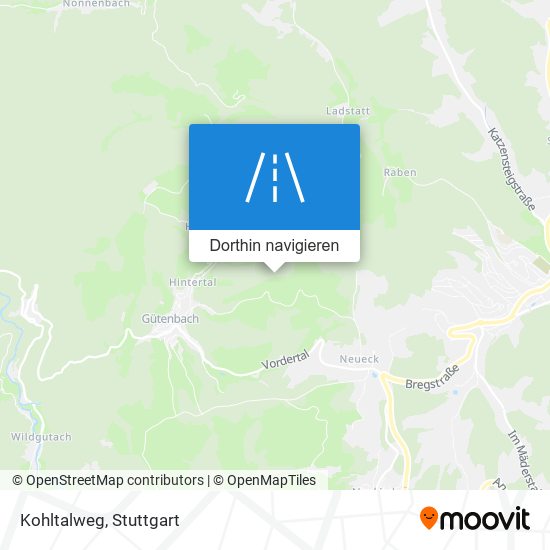 Kohltalweg Karte