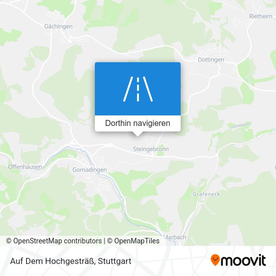 Auf Dem Hochgesträß Karte