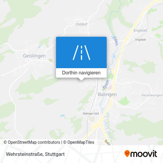 Wehrsteinstraße Karte