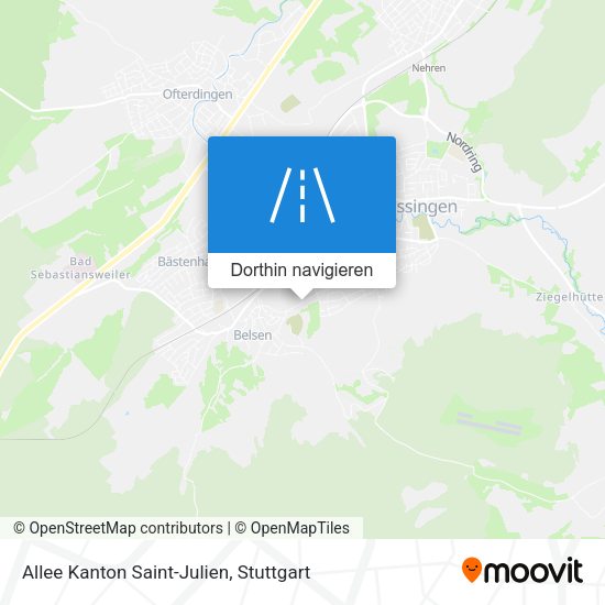 Allee Kanton Saint-Julien Karte