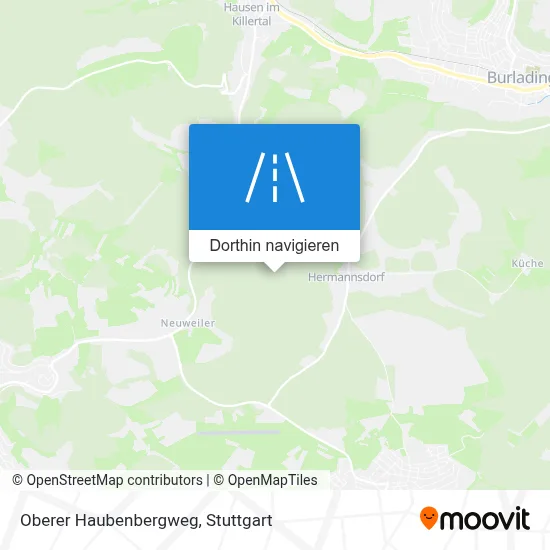 Oberer Haubenbergweg Karte