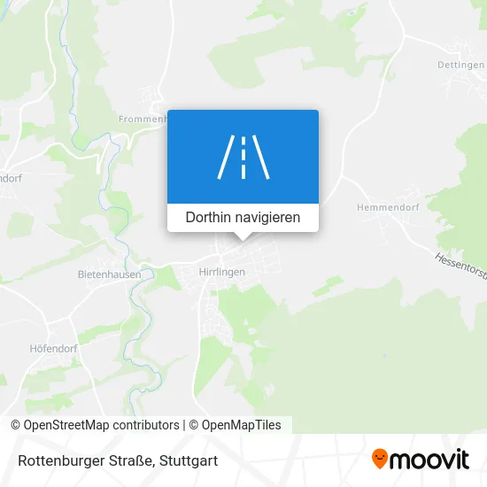 Rottenburger Straße Karte