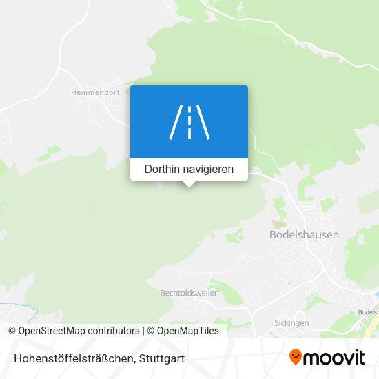 Hohenstöffelsträßchen Karte