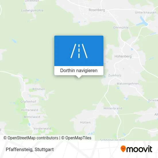 Pfaffensteig Karte