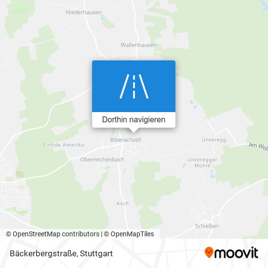 Bäckerbergstraße Karte