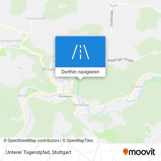 Unterer Tugendpfad Karte