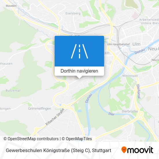 Gewerbeschulen Königstraße (Steig C) Karte