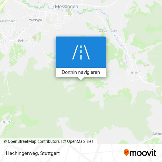 Hechingerweg Karte
