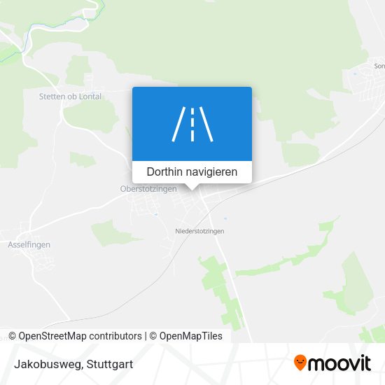 Jakobusweg Karte