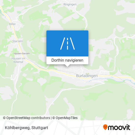 Köhlbergweg Karte