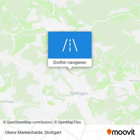 Obere Markenhalde Karte