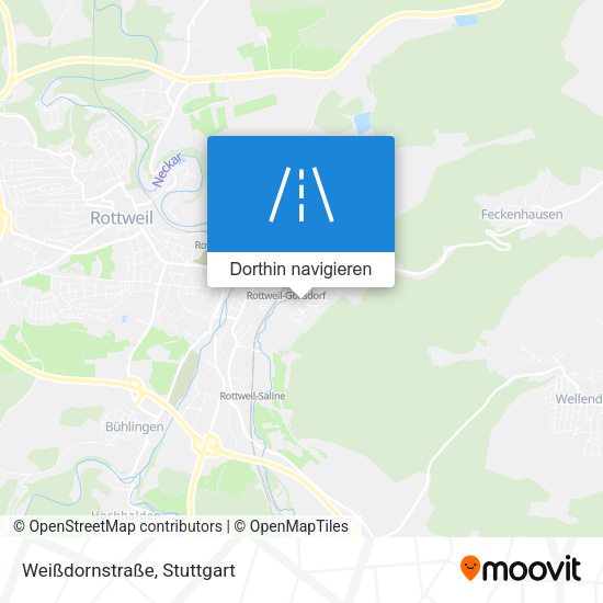 Weißdornstraße Karte