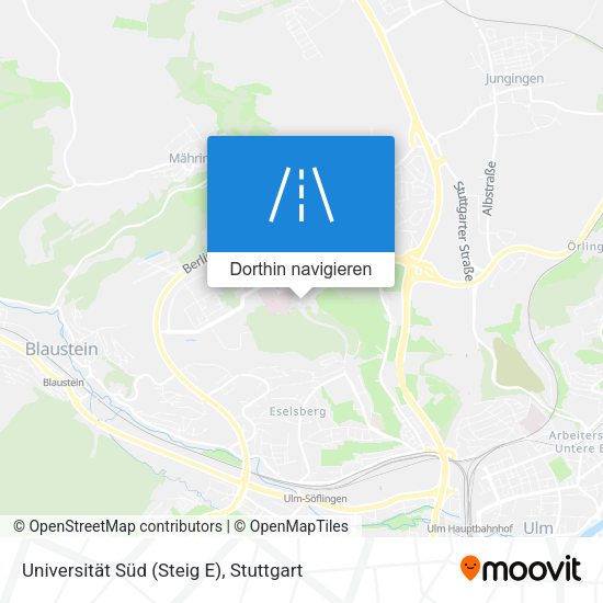 Universität Süd (Steig E) Karte