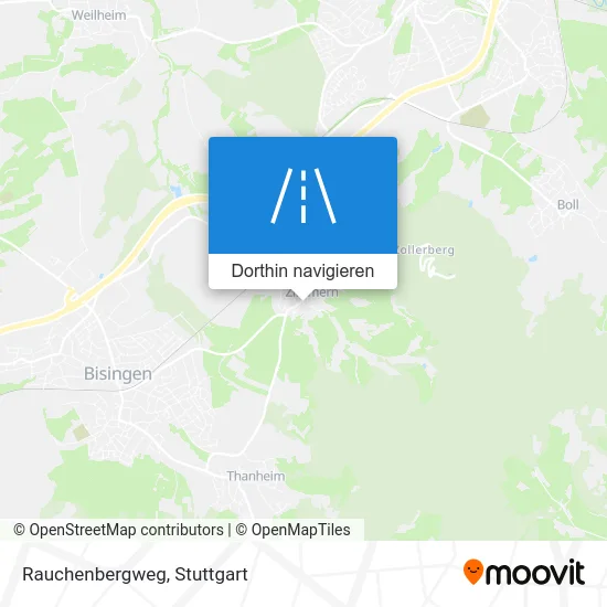 Rauchenbergweg Karte