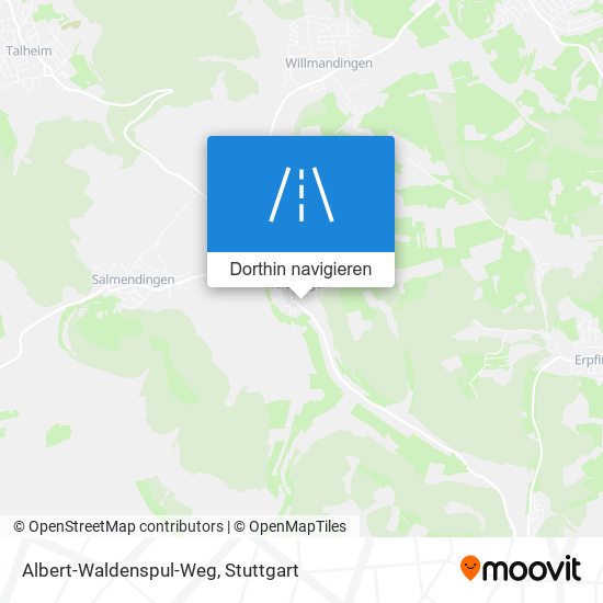 Albert-Waldenspul-Weg Karte