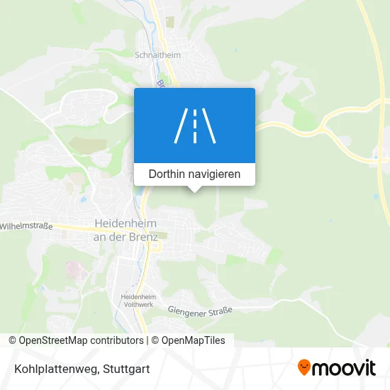 Kohlplattenweg Karte