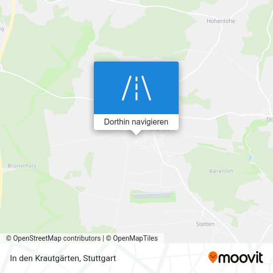 In den Krautgärten Karte