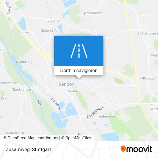Zusamweg Karte