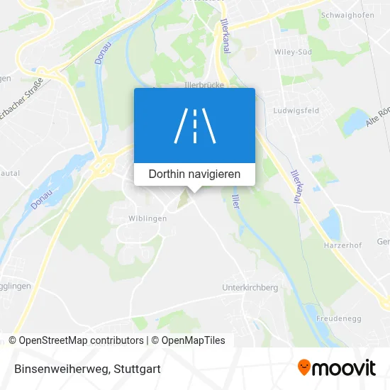 Binsenweiherweg Karte