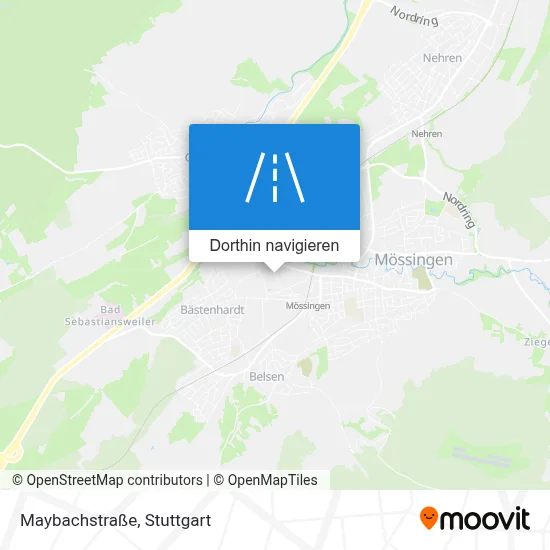 Maybachstraße Karte