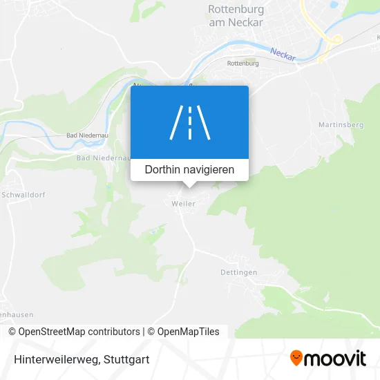 Hinterweilerweg Karte
