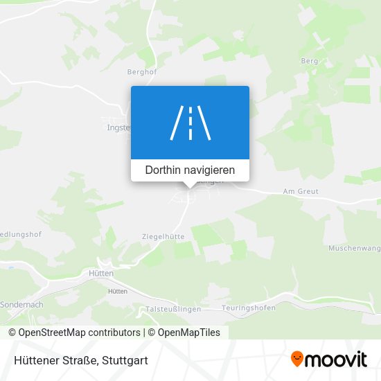 Hüttener Straße Karte