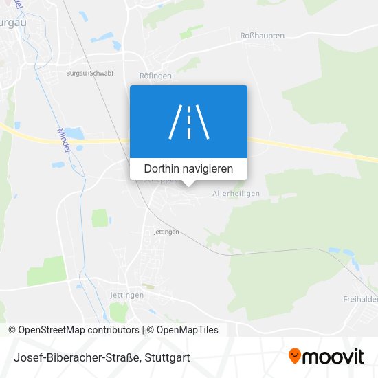 Josef-Biberacher-Straße Karte