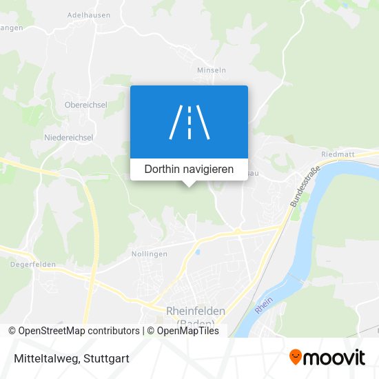 Mitteltalweg Karte