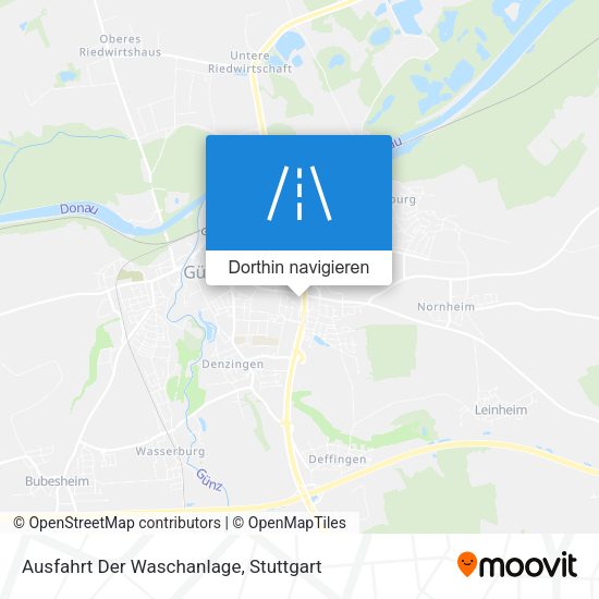 Ausfahrt Der Waschanlage Karte