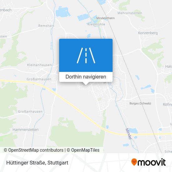 Hüttinger Straße Karte