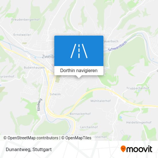 Dunantweg Karte