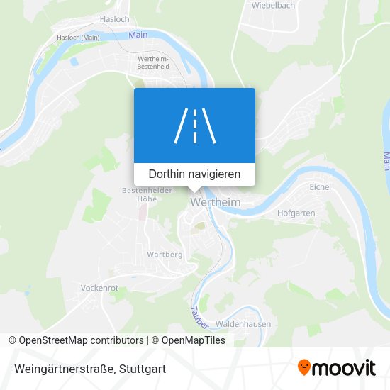 Weingärtnerstraße Karte