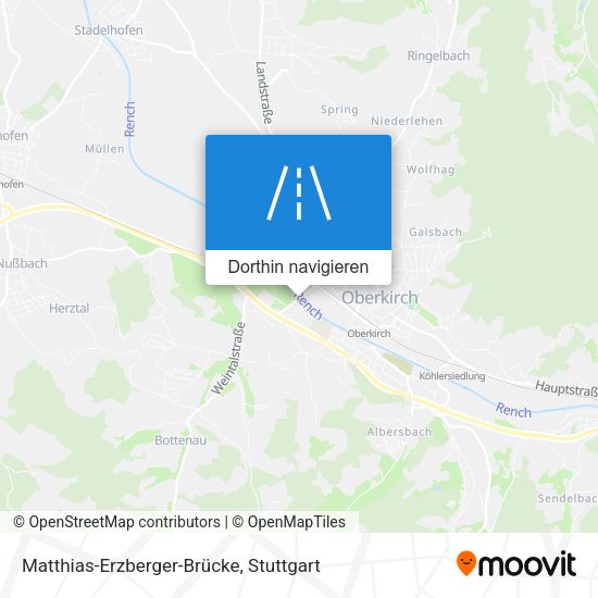Matthias-Erzberger-Brücke Karte