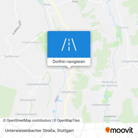 Unterwiesenbacher Straße Karte