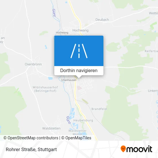 Rohrer Straße Karte