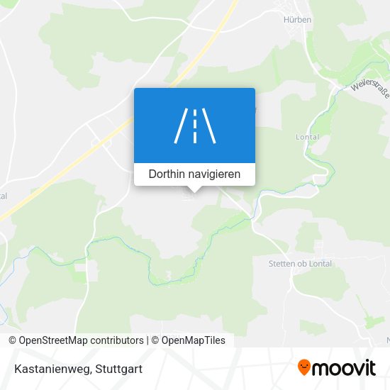 Kastanienweg Karte