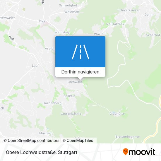 Obere Lochwaldstraße Karte