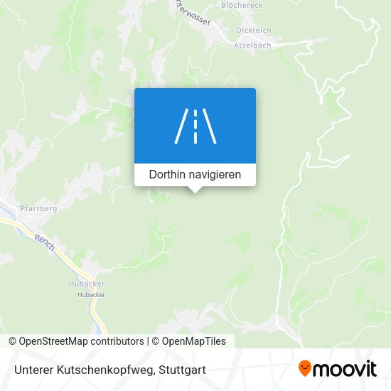 Unterer Kutschenkopfweg Karte