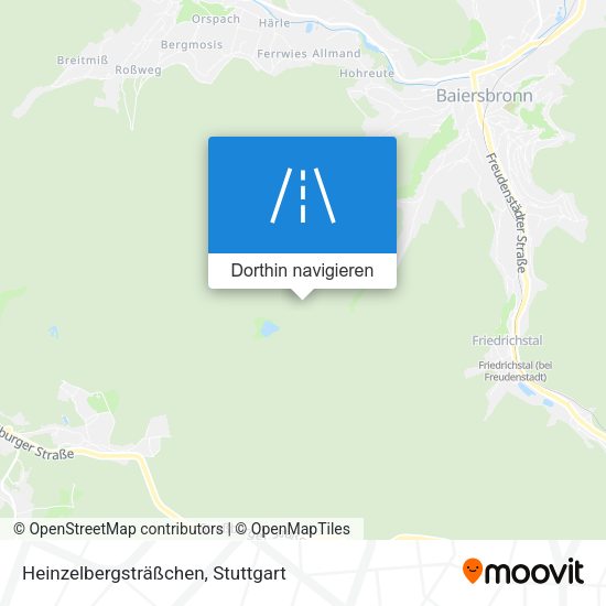 Heinzelbergsträßchen Karte