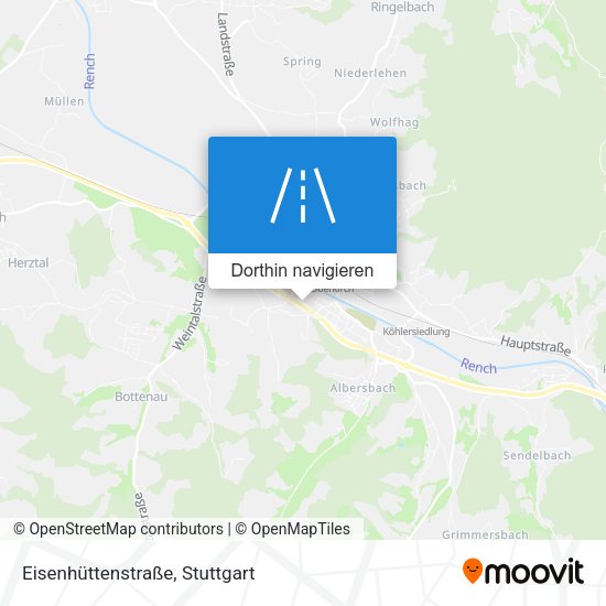 Eisenhüttenstraße Karte